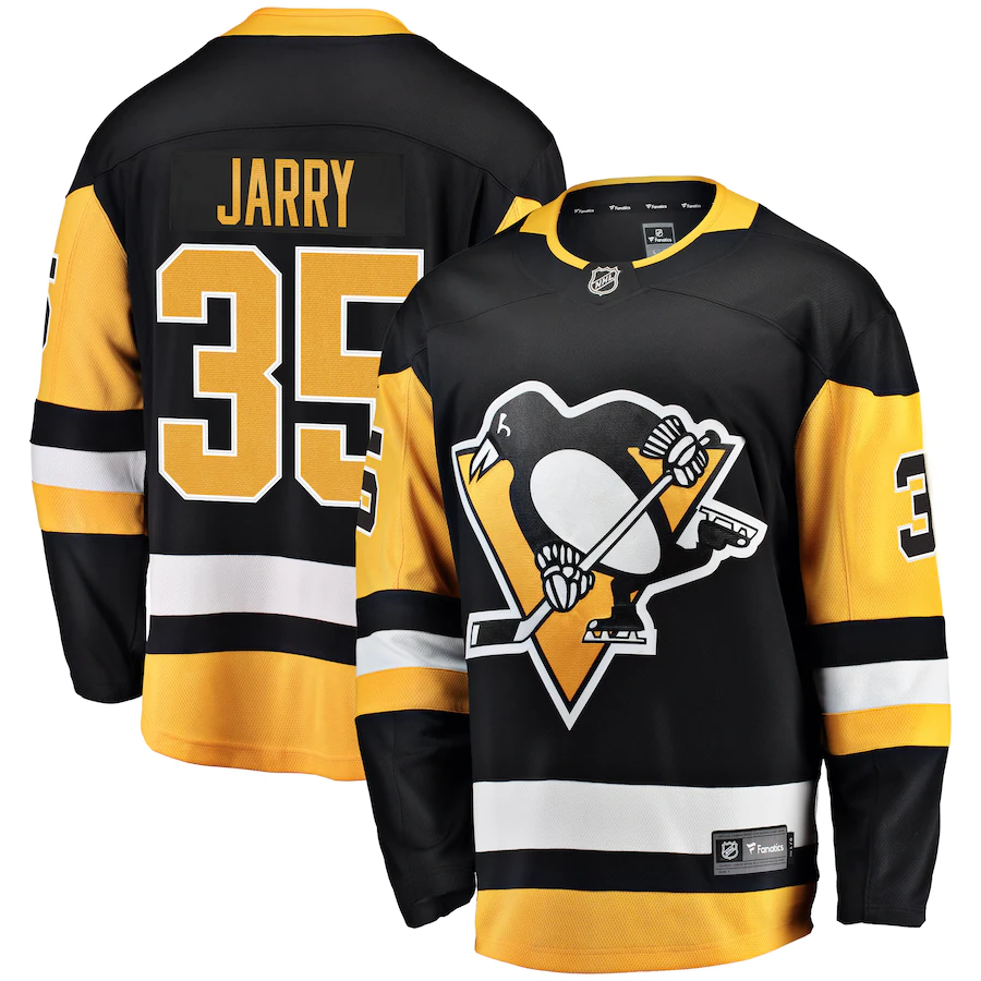 Men's Pittsburgh Penguins Tristan Jarry #35 Black Jersey